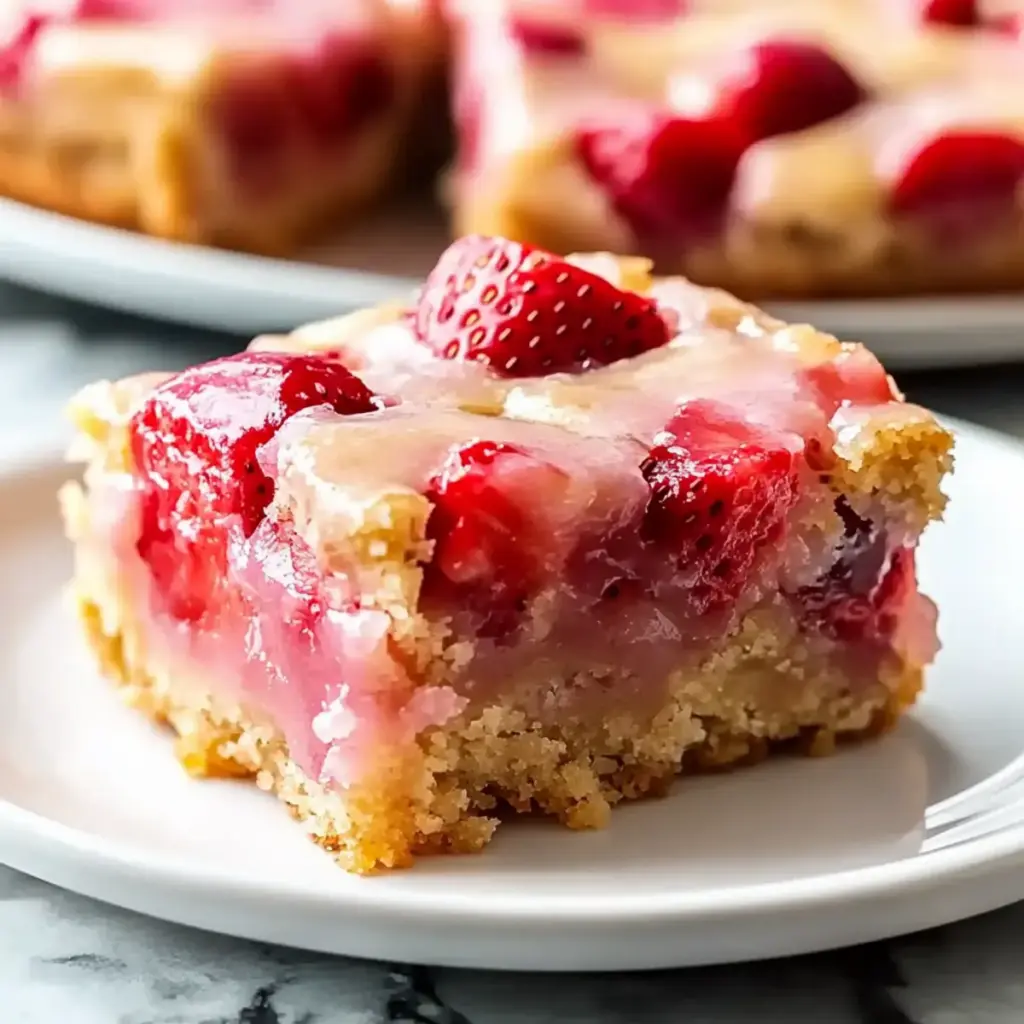 Strawberry Lemon Blondies