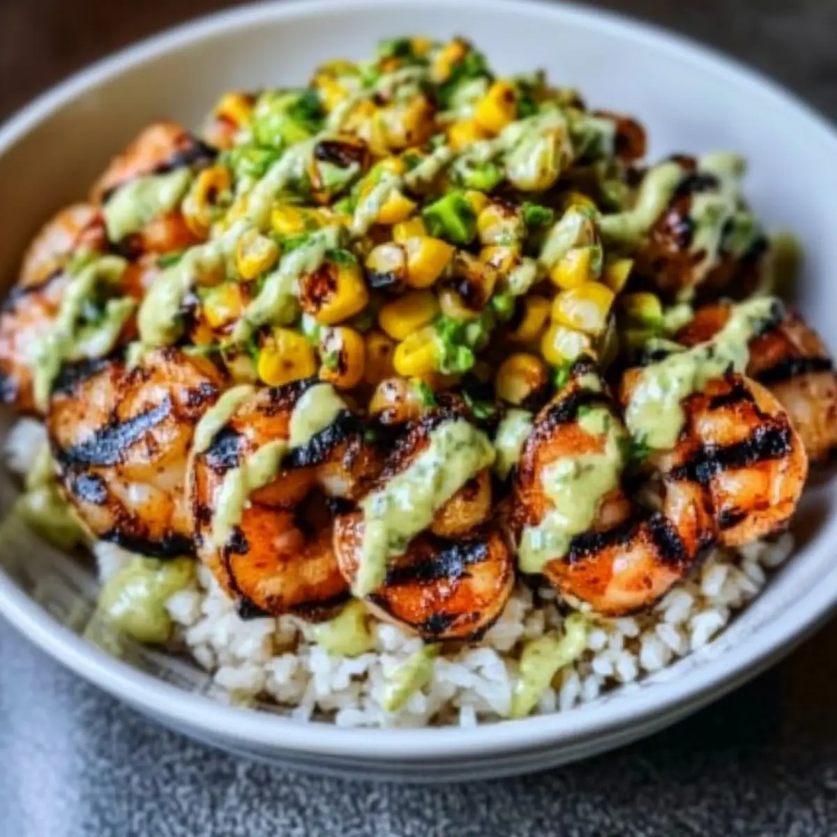 Grilled Shrimp Bowl with Avocado Corn Salsa: A Flavor Explosion