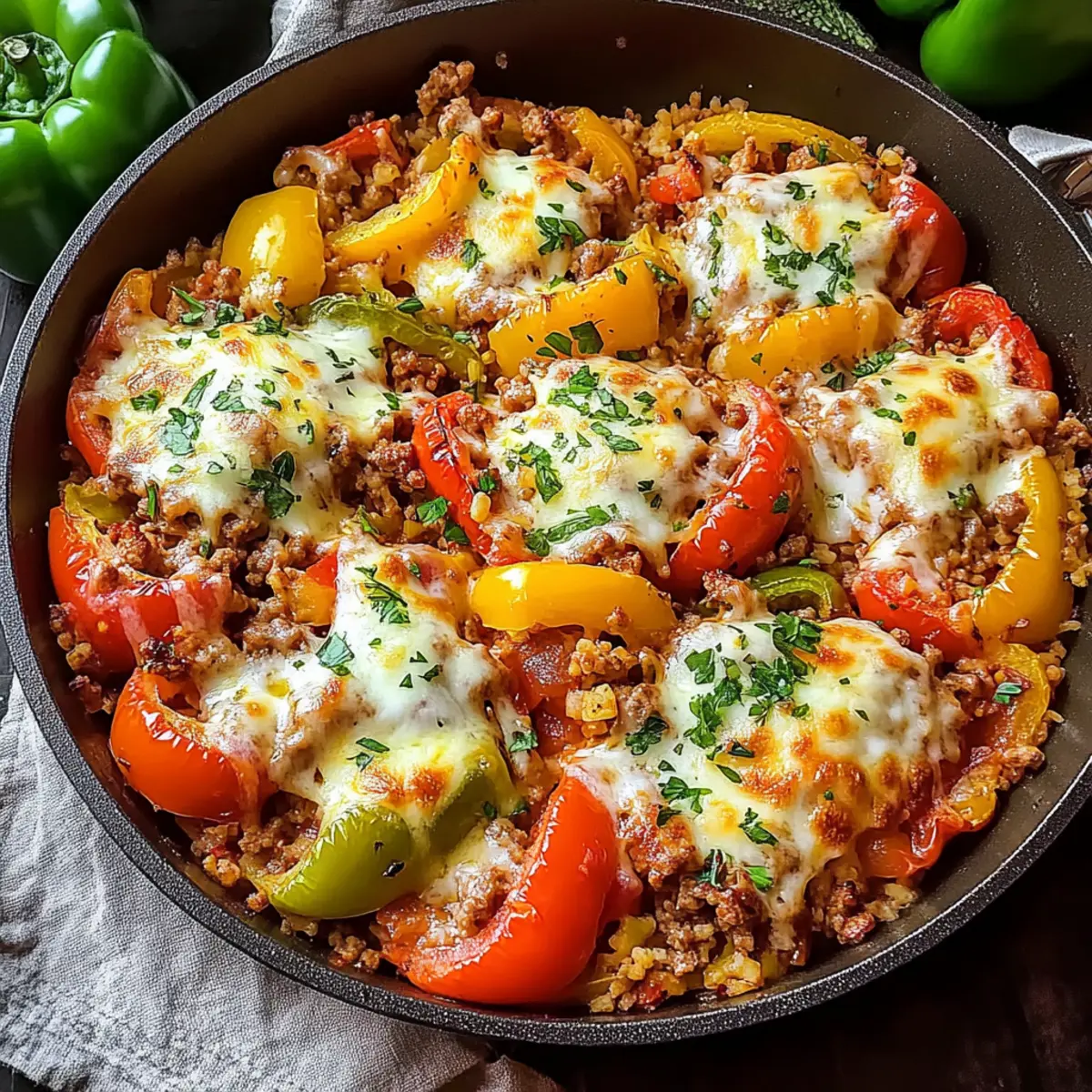 Unstuffed Pepper Skillet