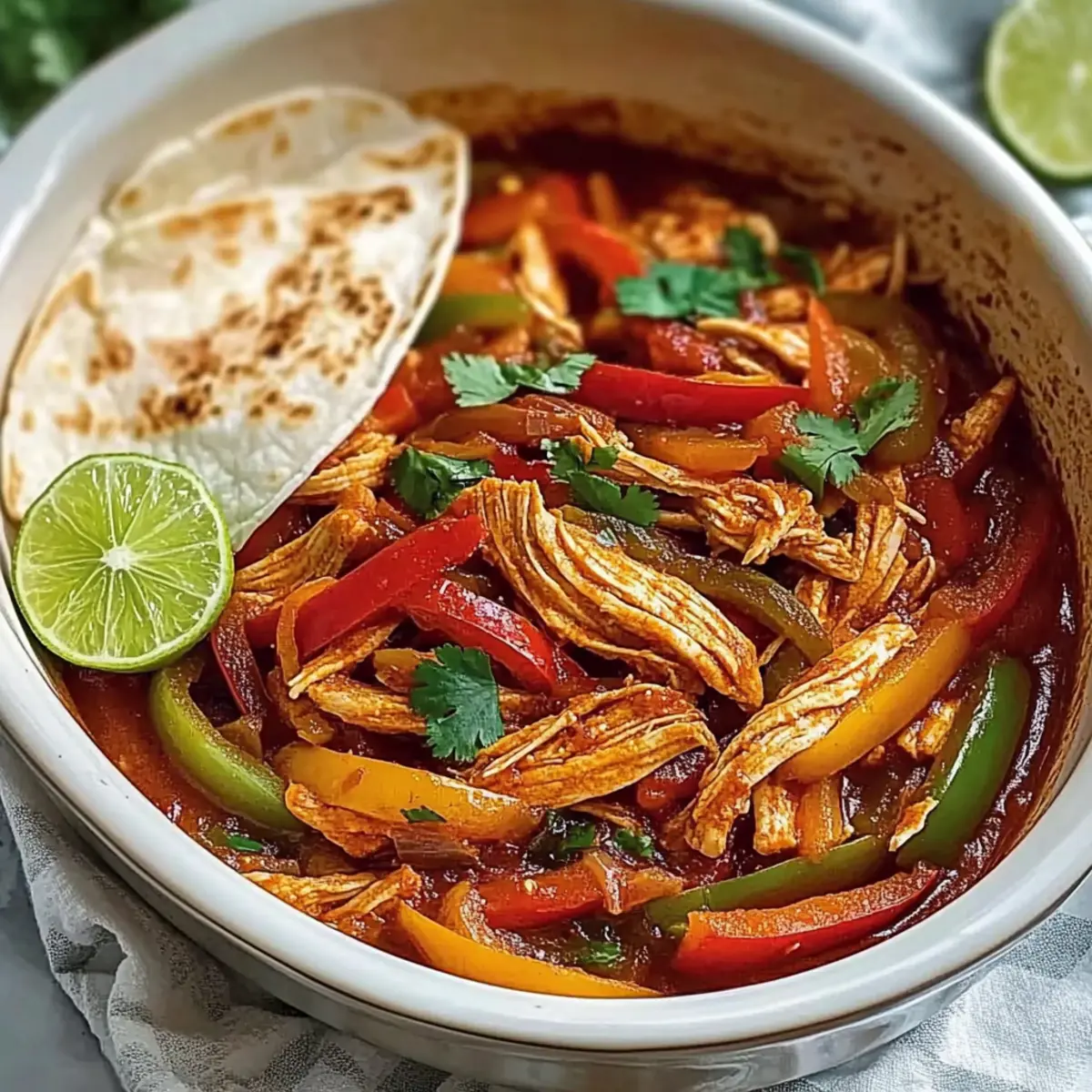 Crockpot Chicken Fajitas