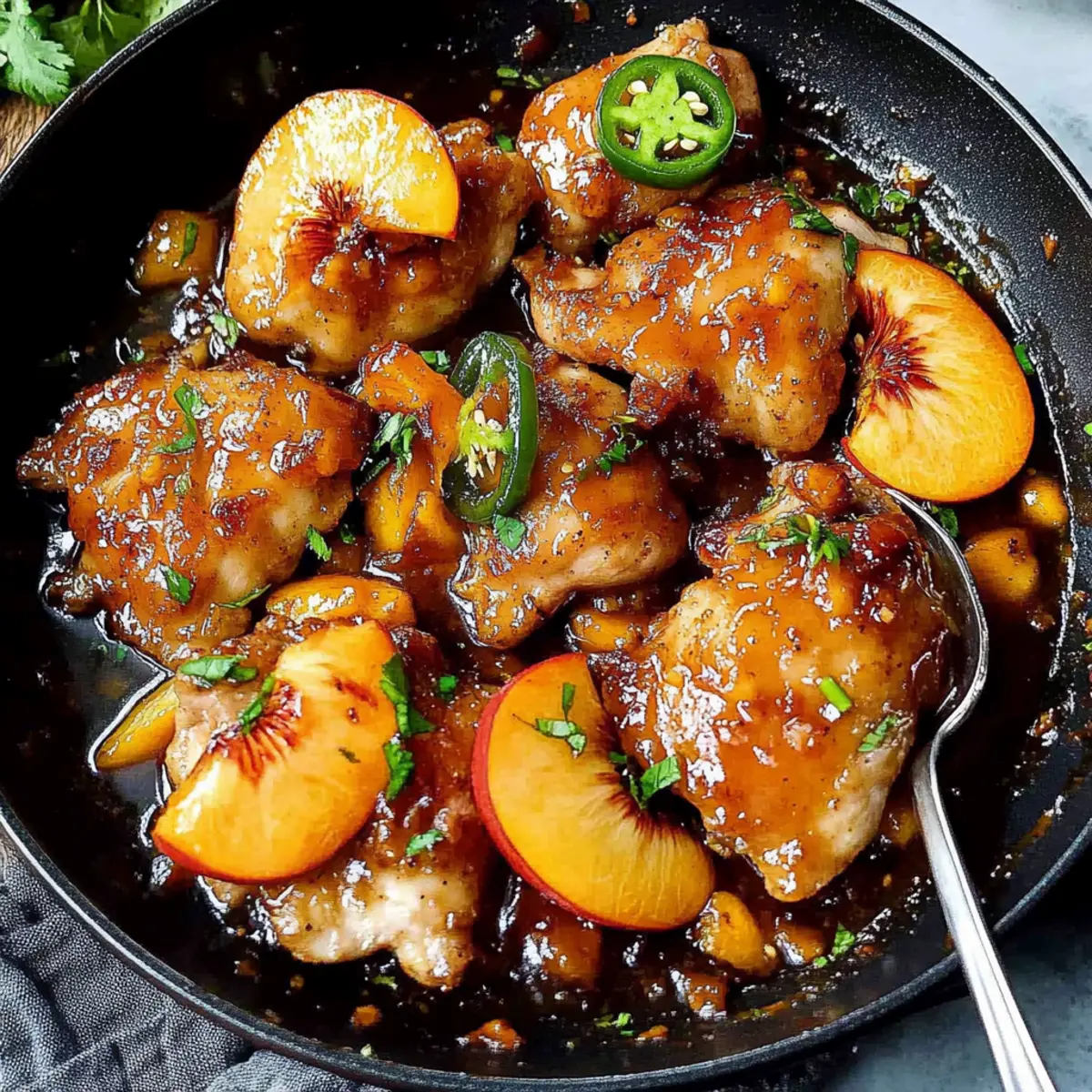 Jalapeno Peach Chicken