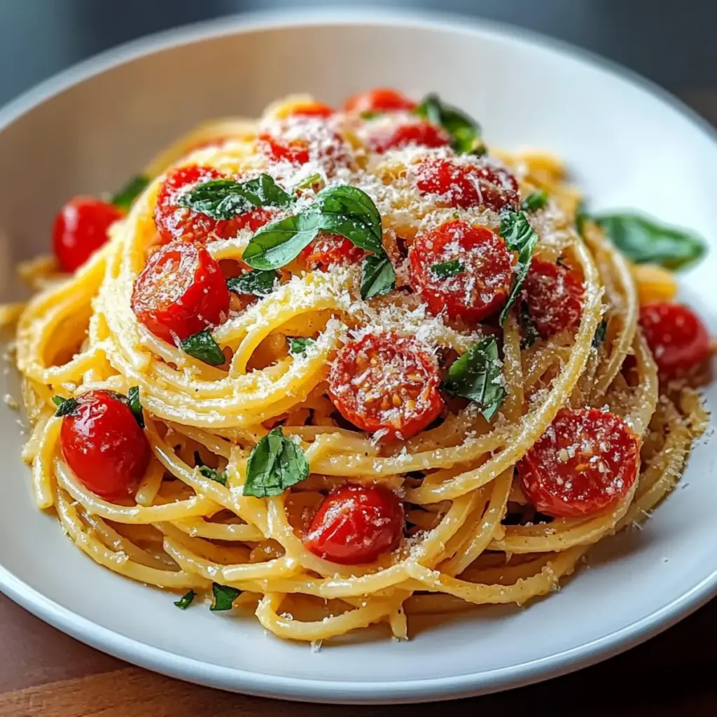 Fresh Tomato Garlic Pasta