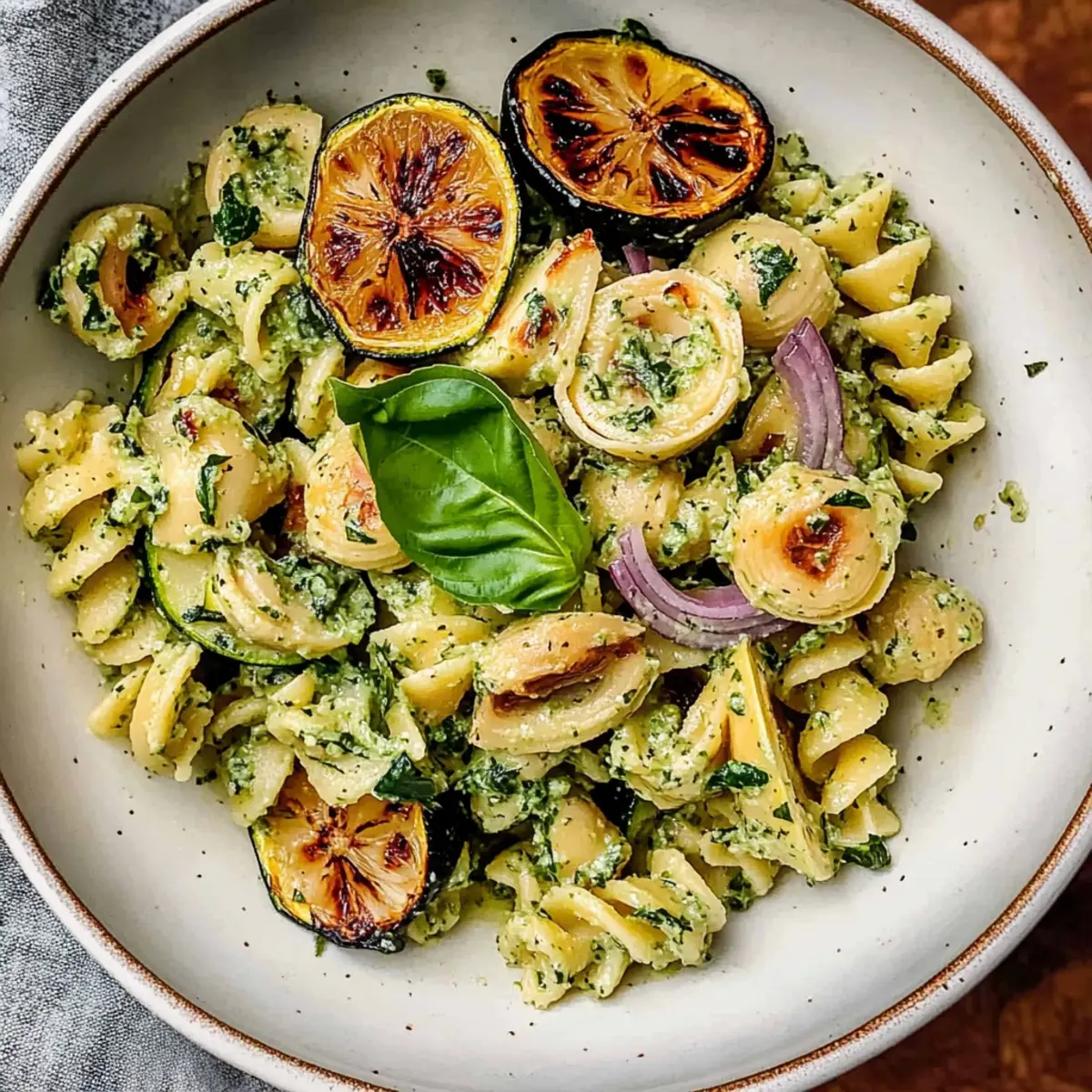 Lemon Basil Pasta Salad