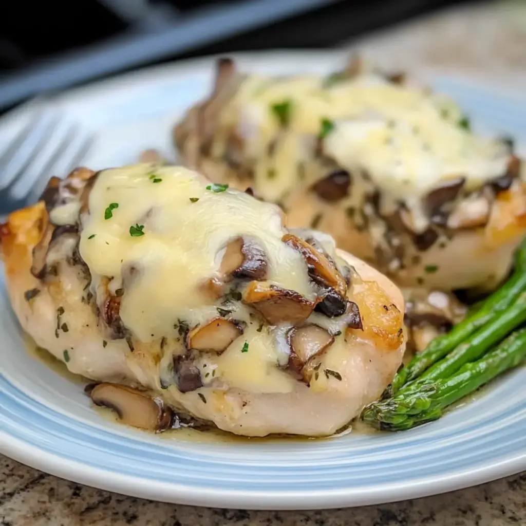 Gouda & Mushroom Stuffed Chicken