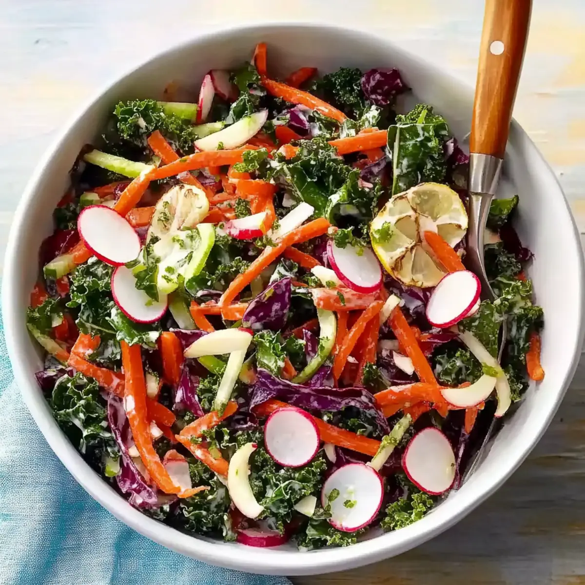 Zesty Kale Slaw Spring Salad Recipe for a Fresh Twist