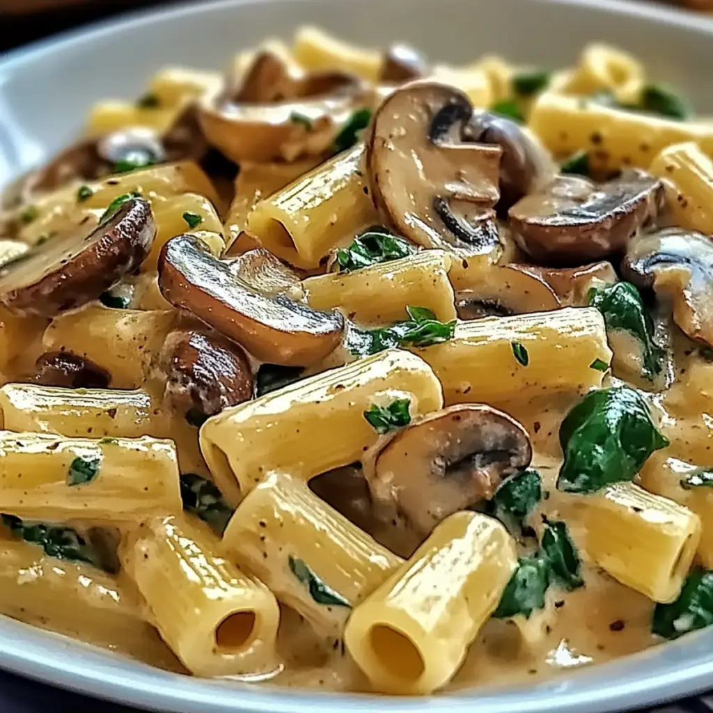Creamy Tuscan Mushroom Pasta Skillet