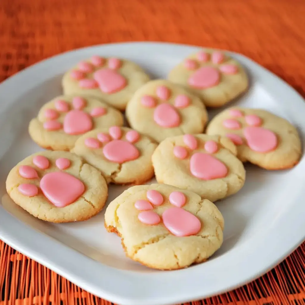 Bunny Paw Thumbprint Cookies