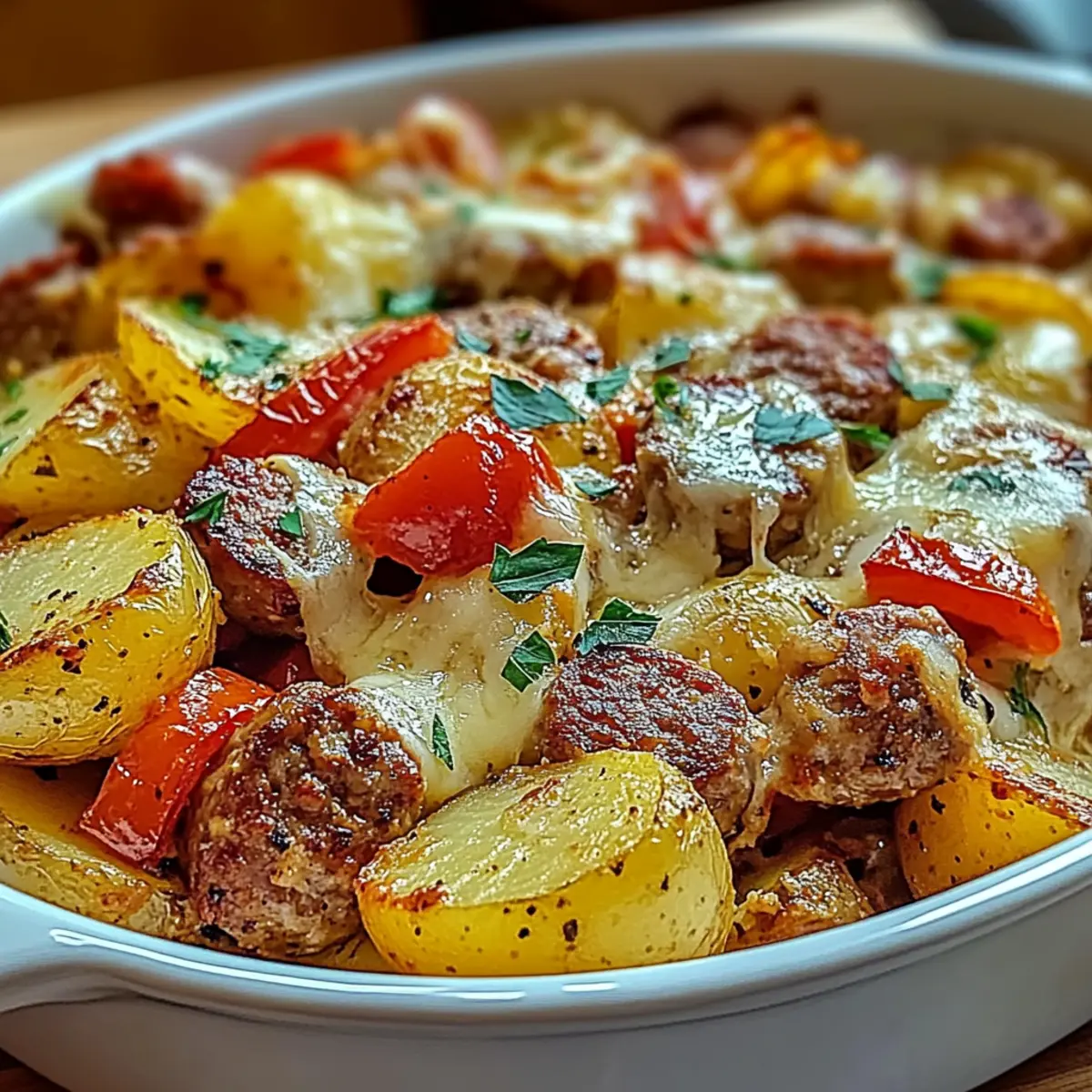 Italian Sausage and Potato Casserole for Cozy Family Nights
