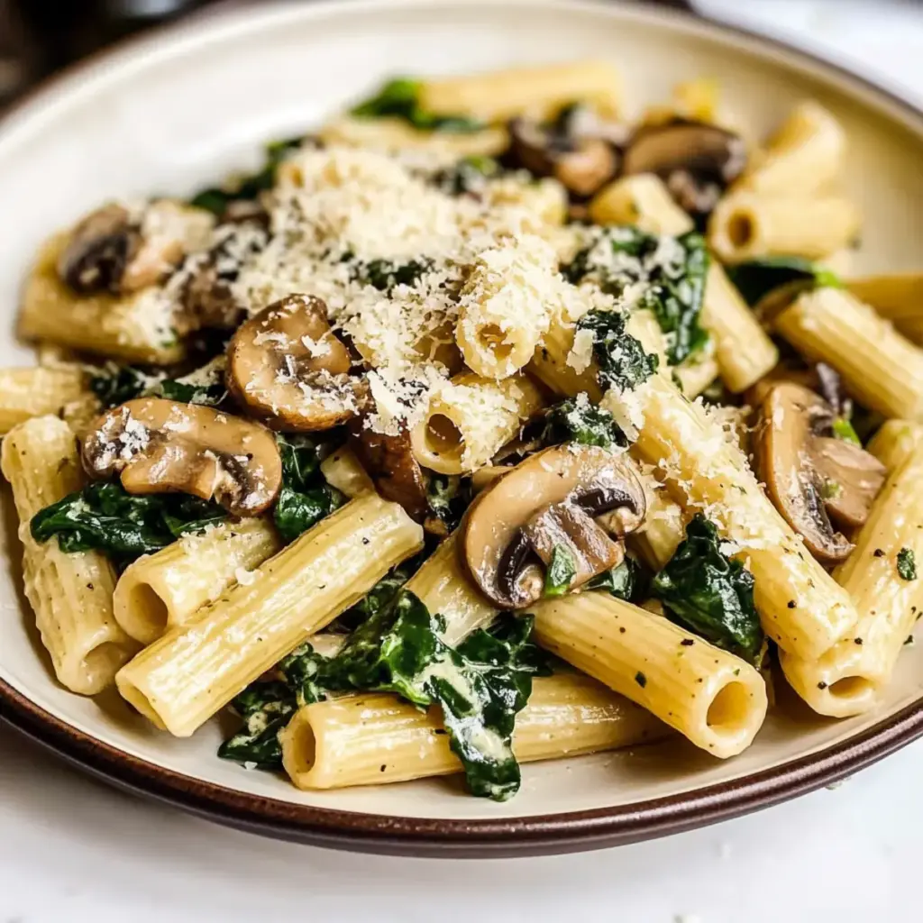Spinach Mushroom Pasta