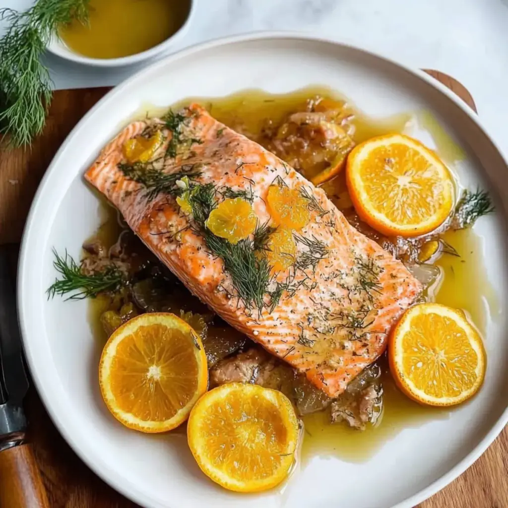 Slow Roasted Citrus Salmon