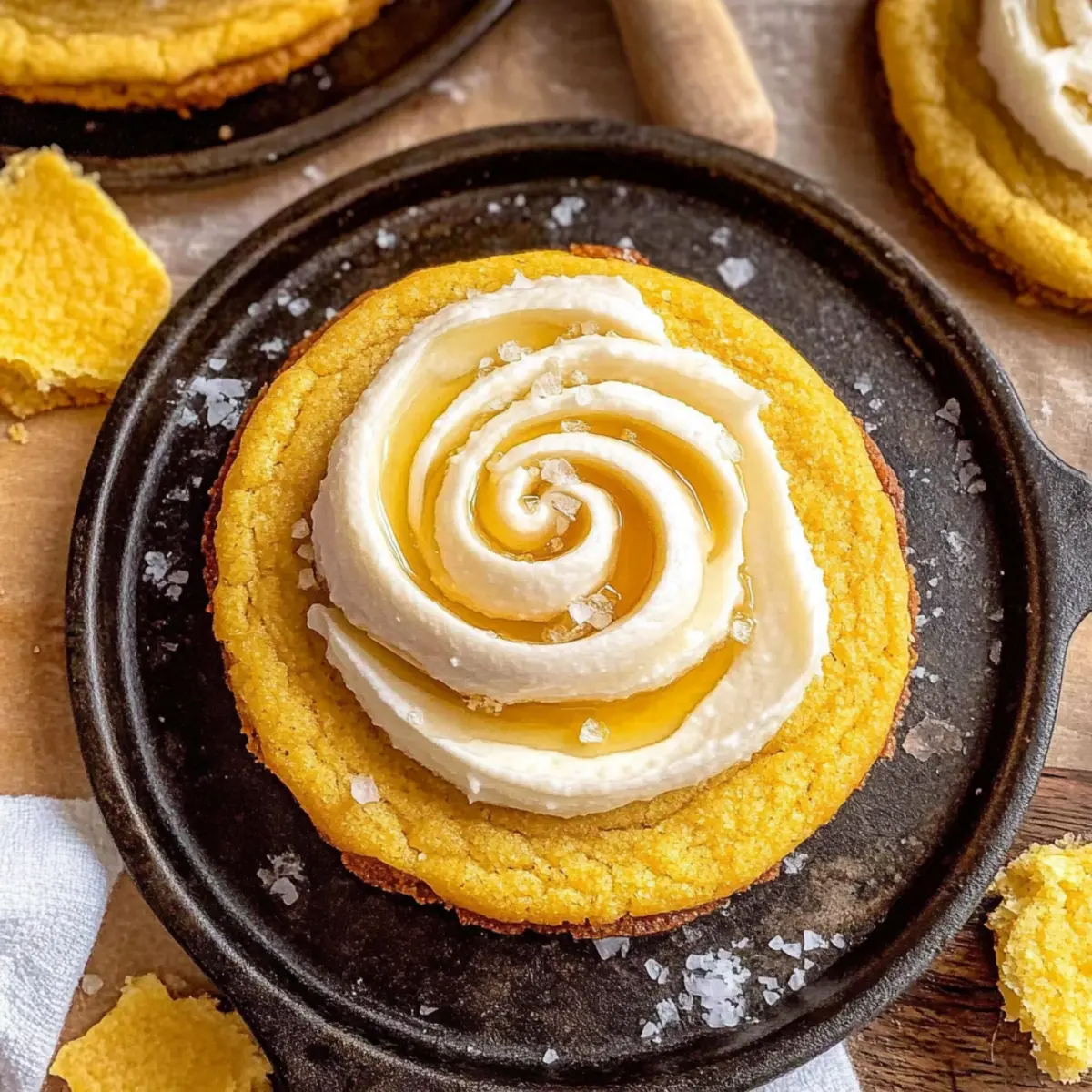 Cornbread Cookies with Honey Butter Frosting