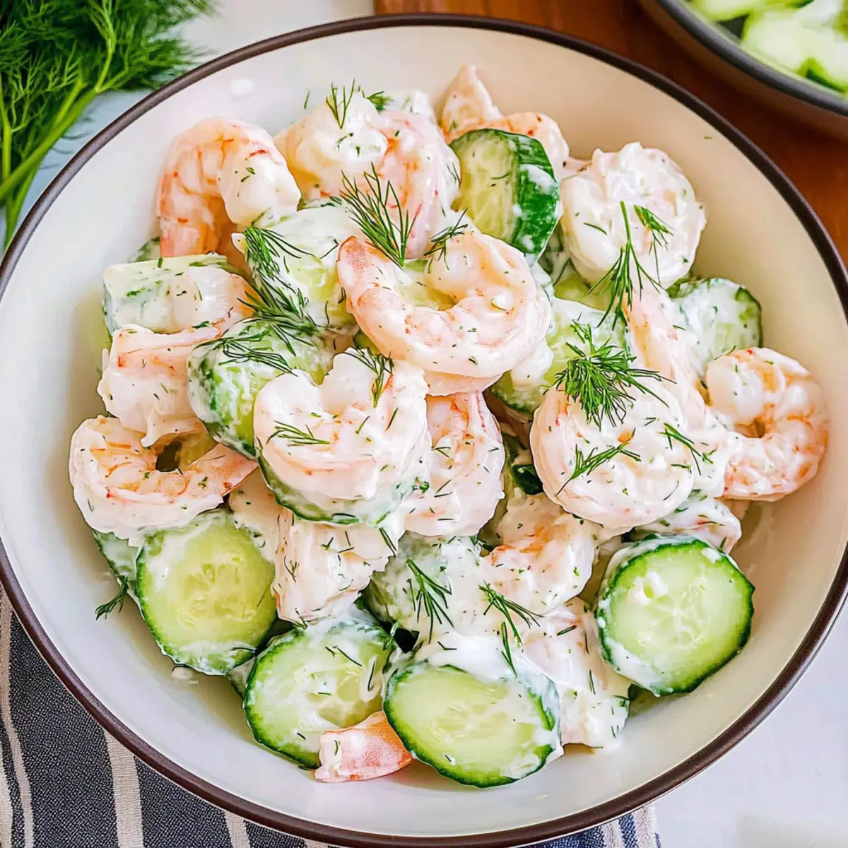 Cold Shrimp and Cucumber Salad