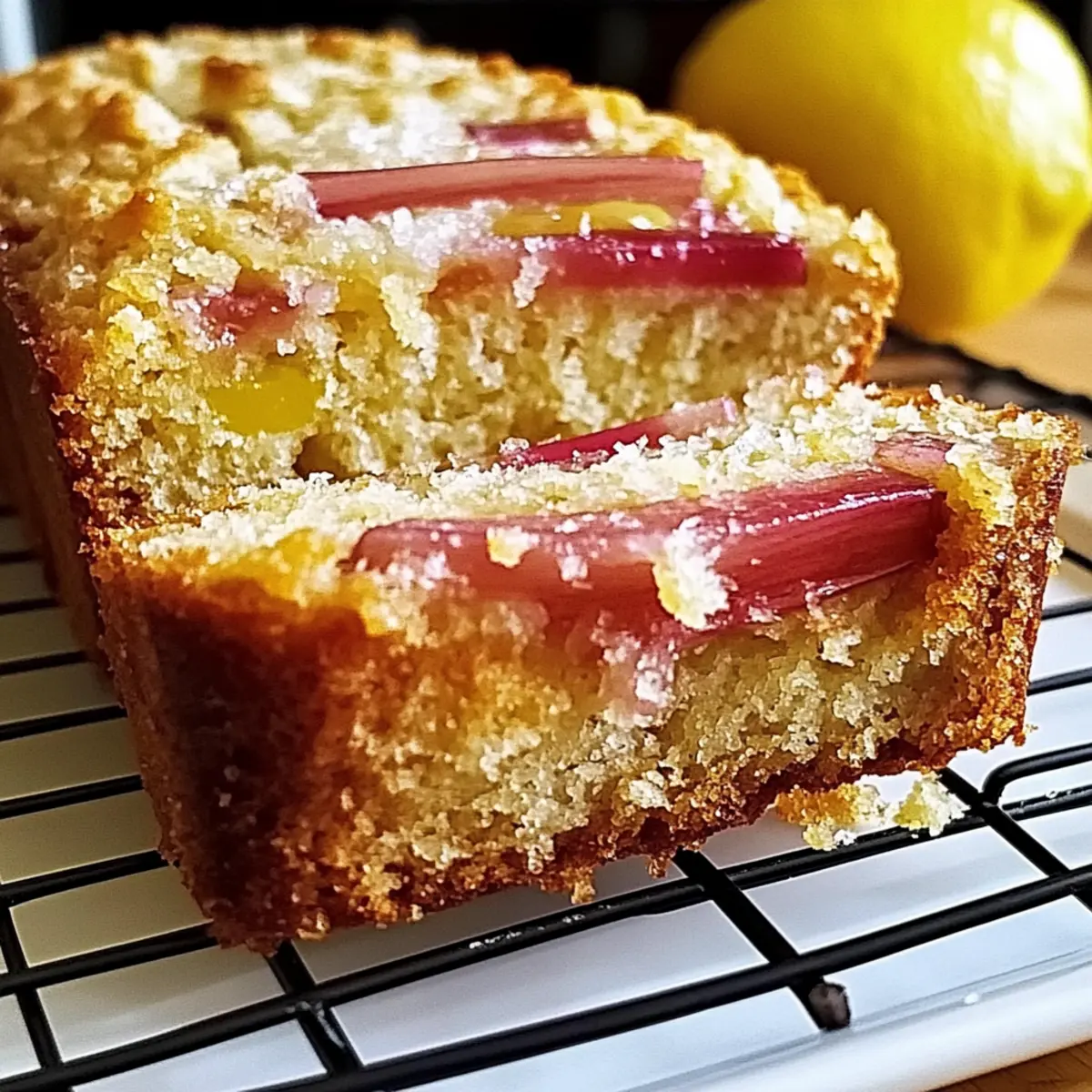 Lemon Rhubarb Sunshine Loaf