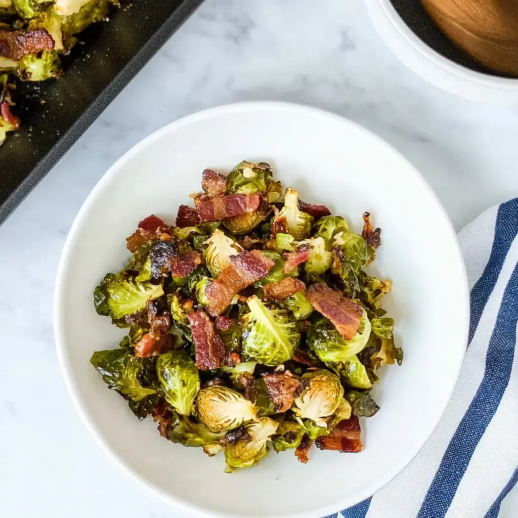 Shredded Brussels Sprouts with Bacon