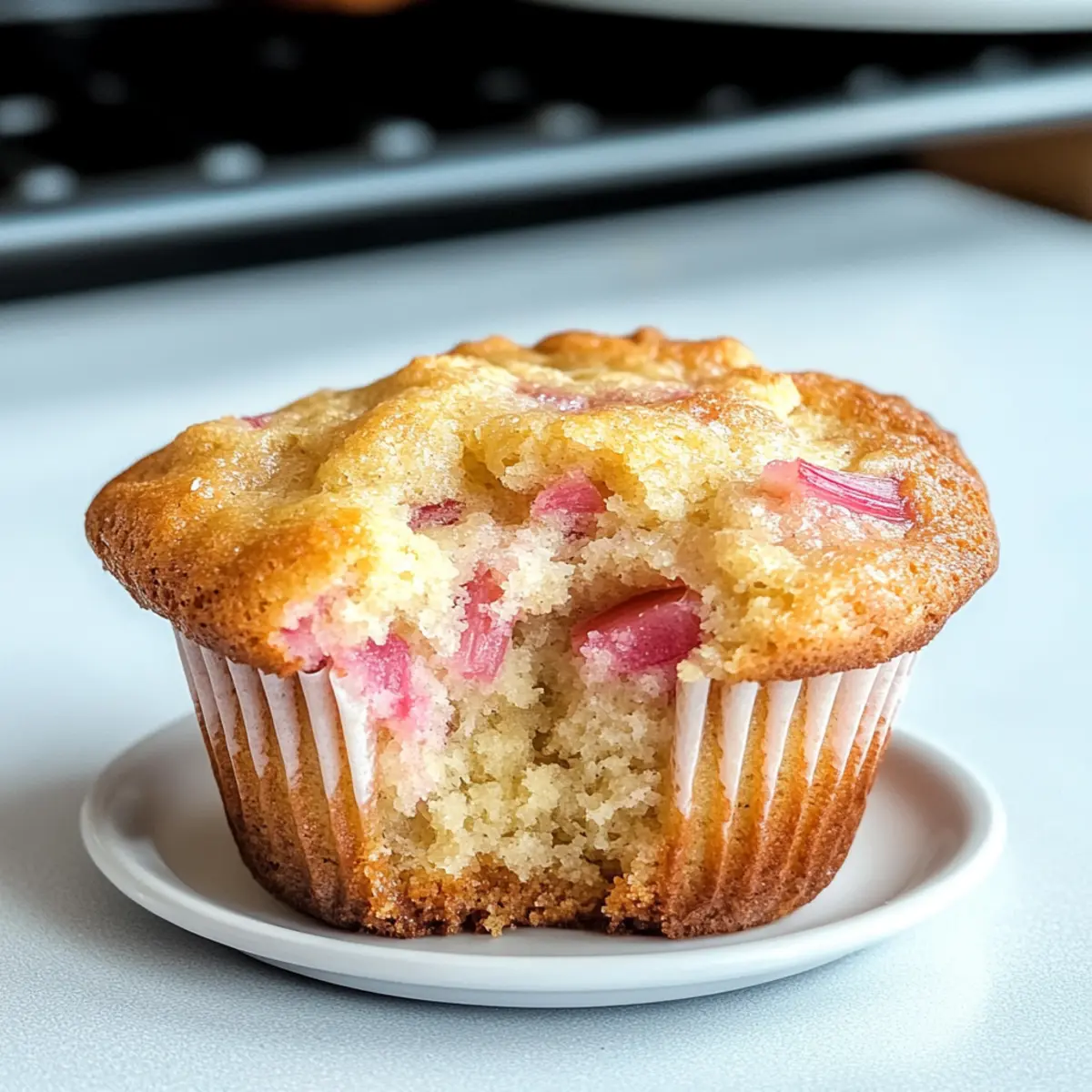 Rhubarb Muffins with Yogurt