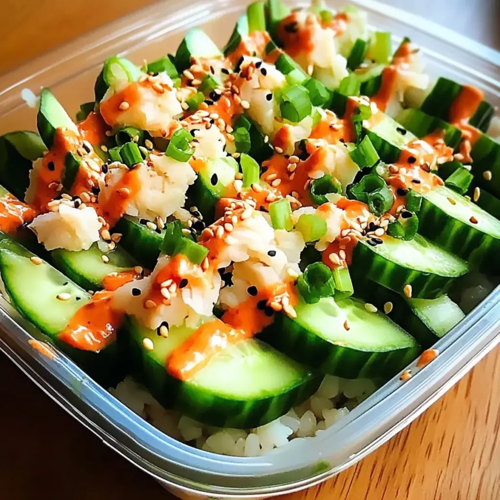 California Roll Cucumber Salad