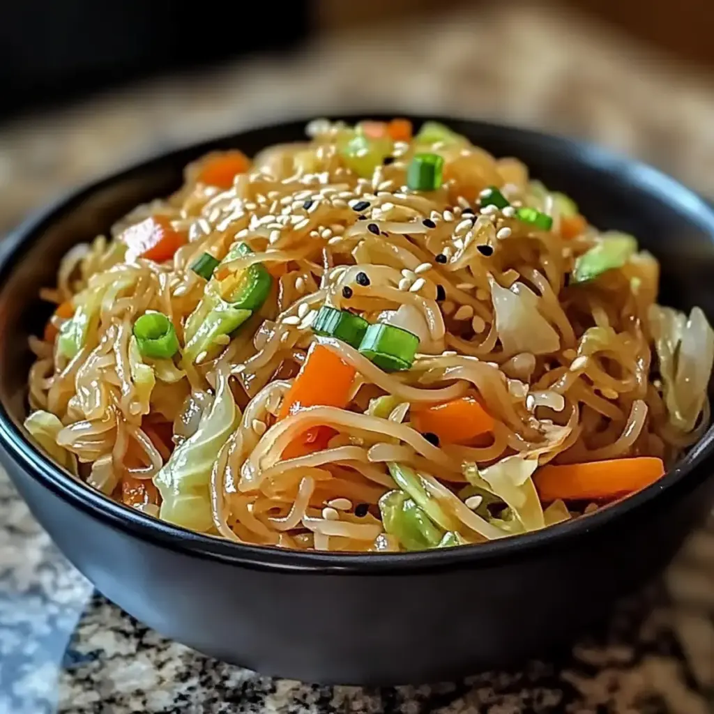 Vegetarian Cabbage Noodle Stir