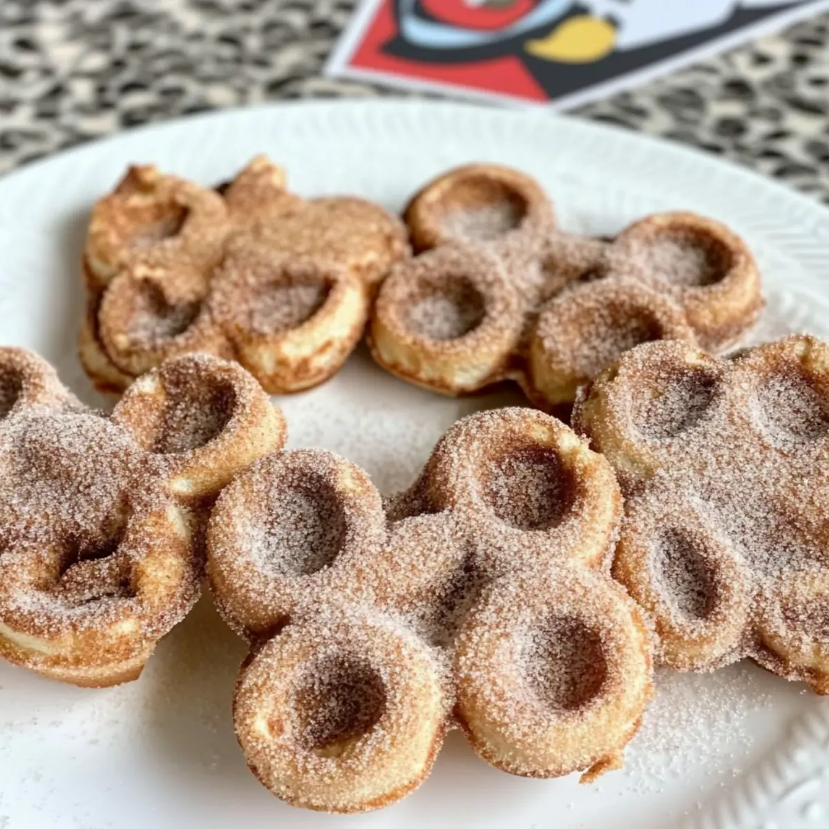 Churro Mickey Waffles Recipe