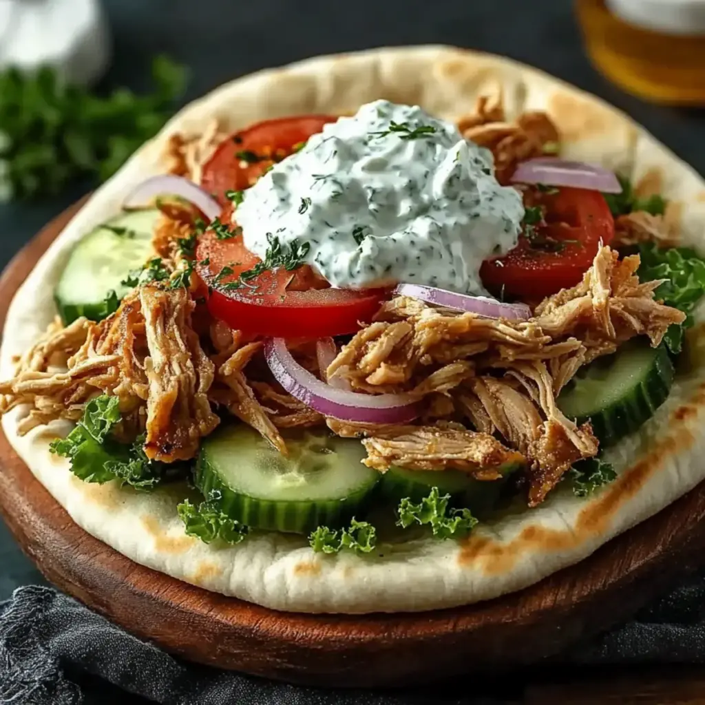 Slow Cooker Chicken Gyros