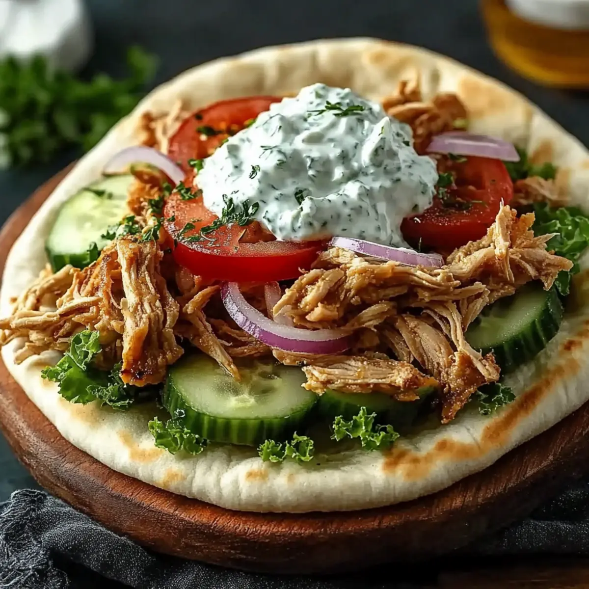 Slow Cooker Chicken Gyros