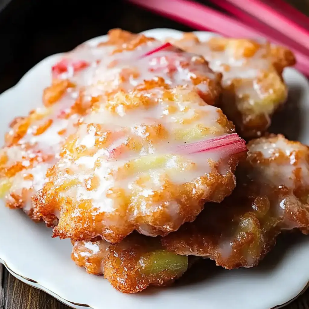 Baked Rhubarb Fritters