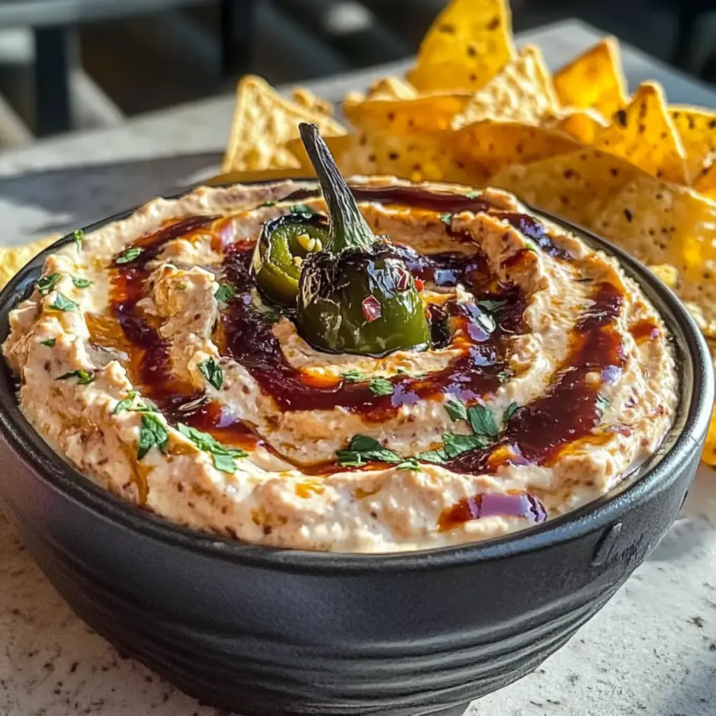Spicy Roasted Jalapeño Cowboy Cream Cheese Dip