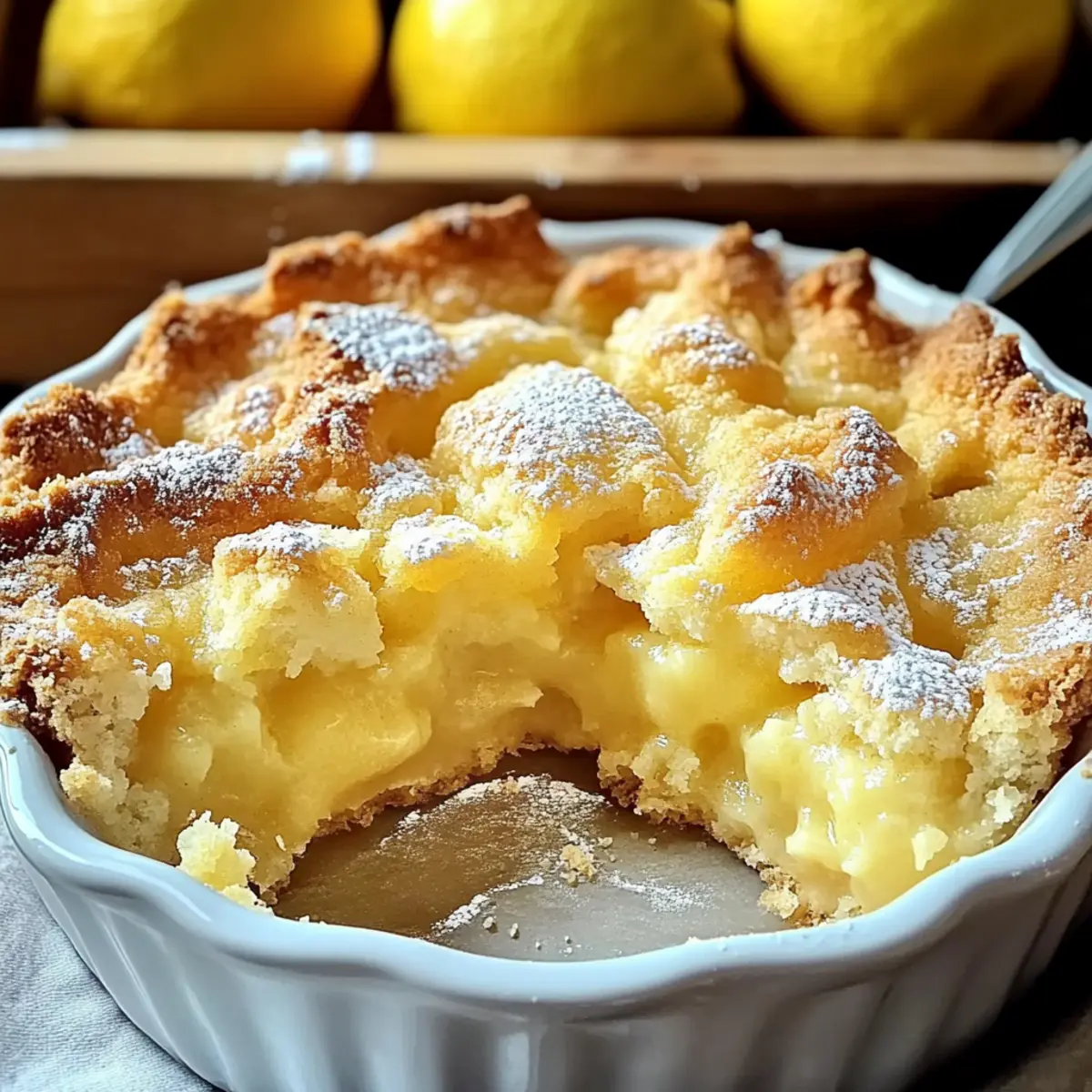 Delight in Magic Lemon Cobbler for Sweet Pudding Bliss