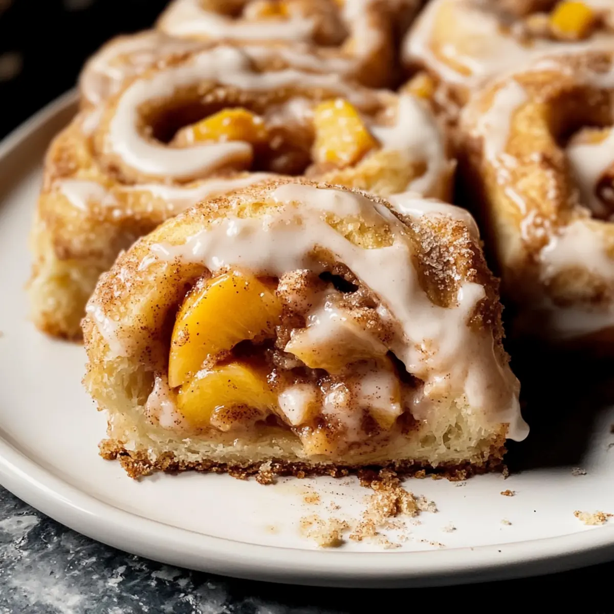 Peach Cobbler Cinnamon Rolls: Your Irresistible Morning Delight
