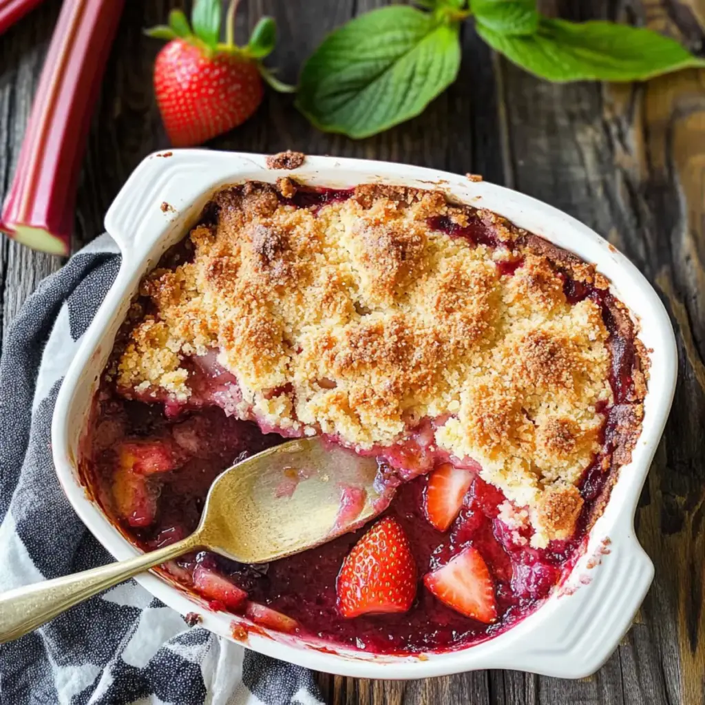 Strawberry Rhubarb Cobbler