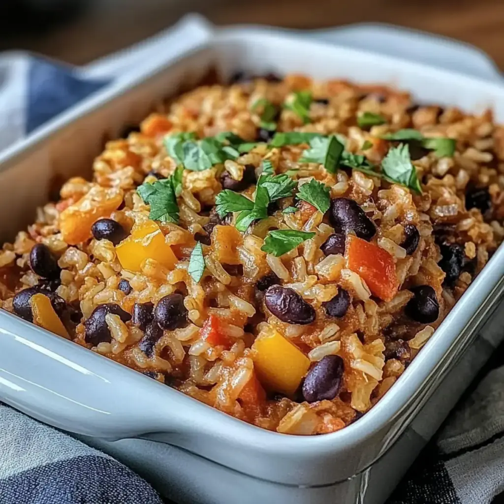 Brown Rice and Black Bean Casserole