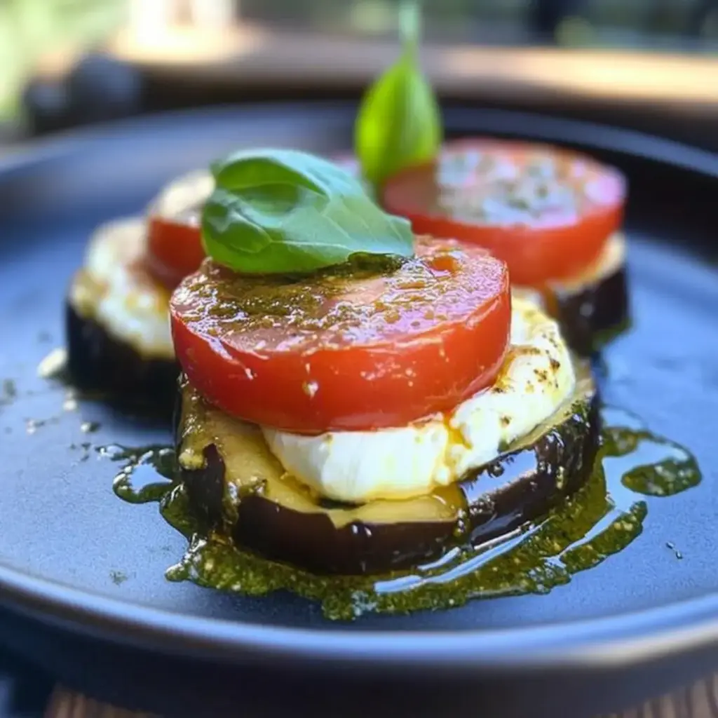 Grilled Eggplant Caprese