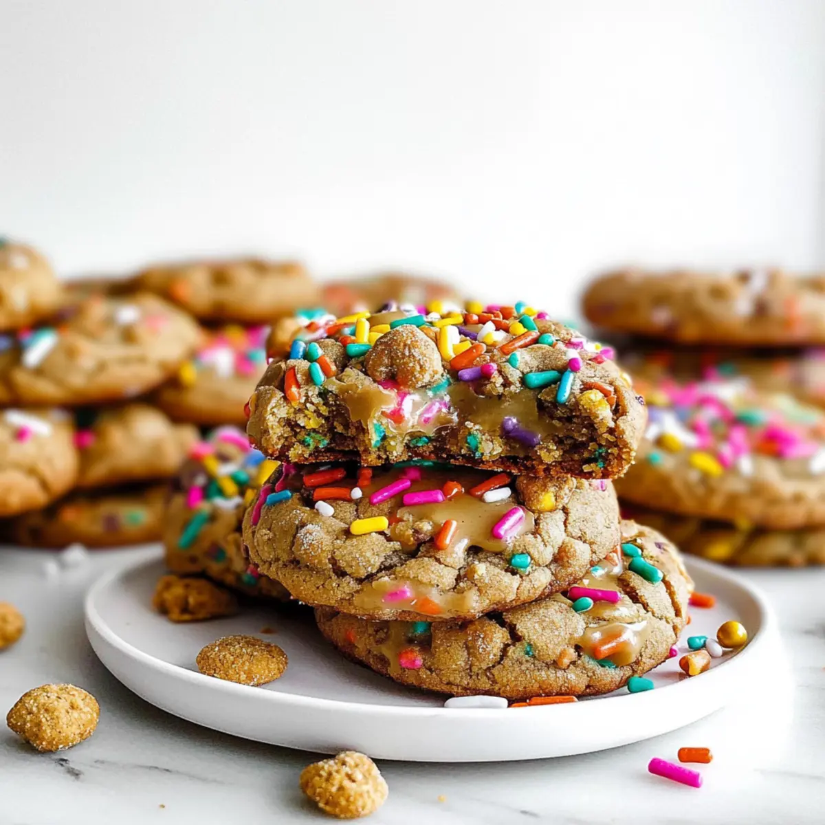 Teddy Graham Funfetti Stuffed Cookie Butter Cookies