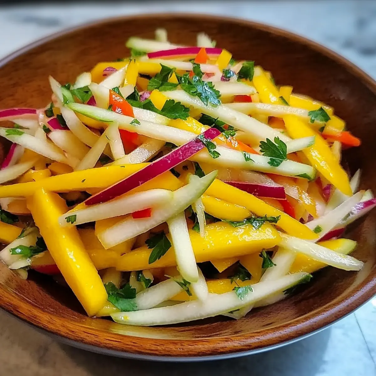 Spicy Mango and Jicama Slaw