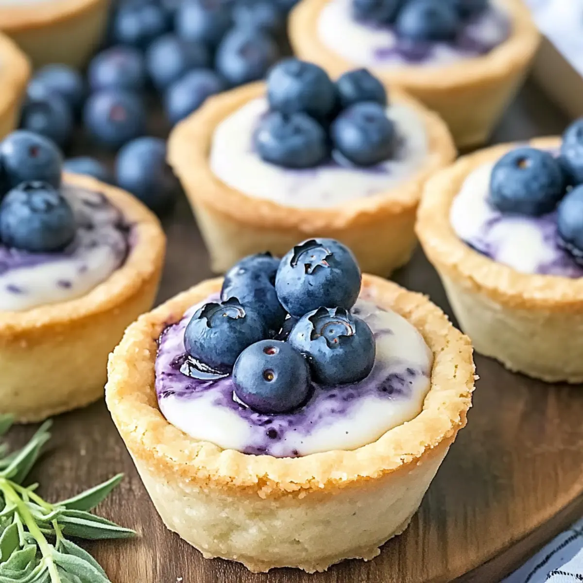 Blueberry Cheesecake Cookie Cups