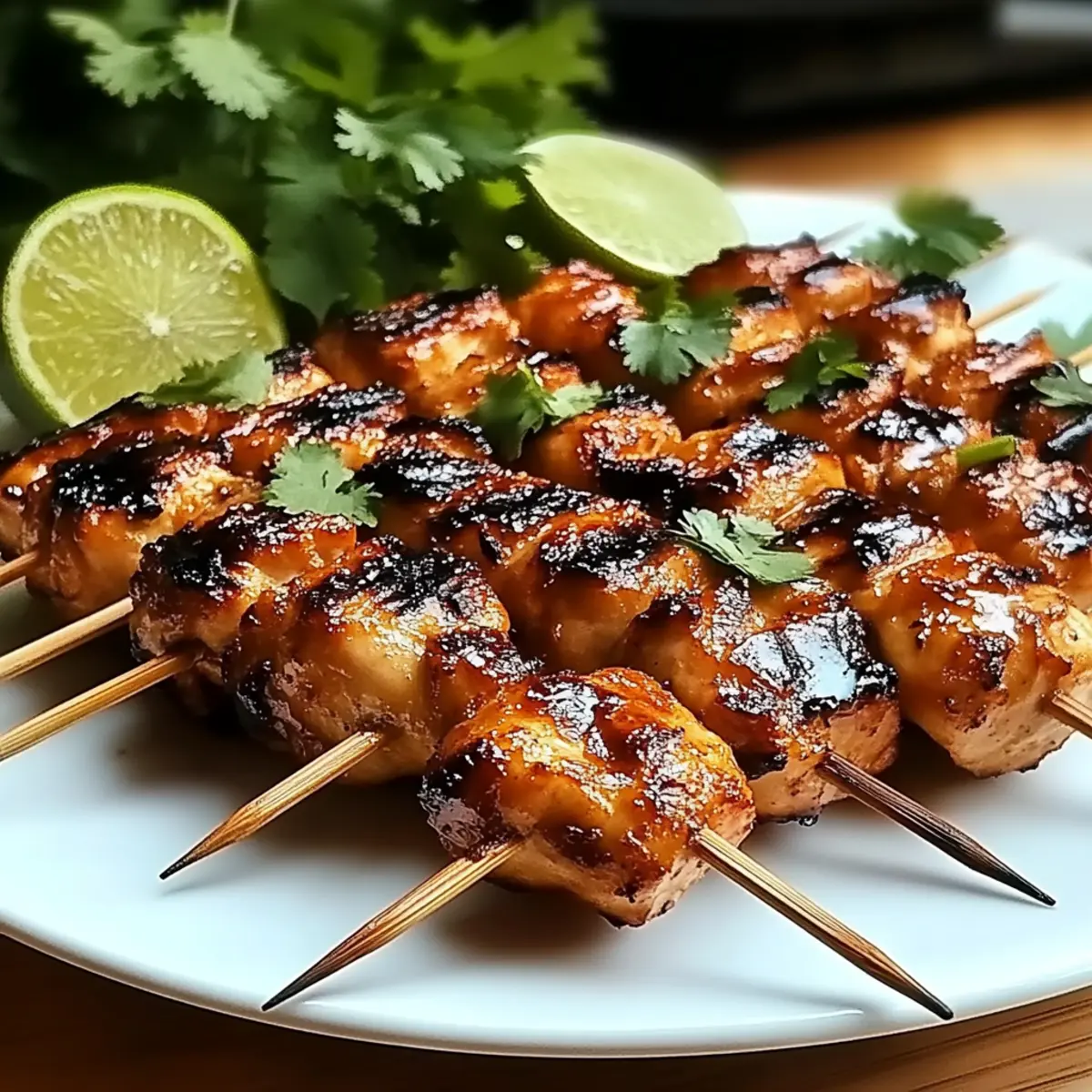 Grilled Thai Coconut Chicken Skewers