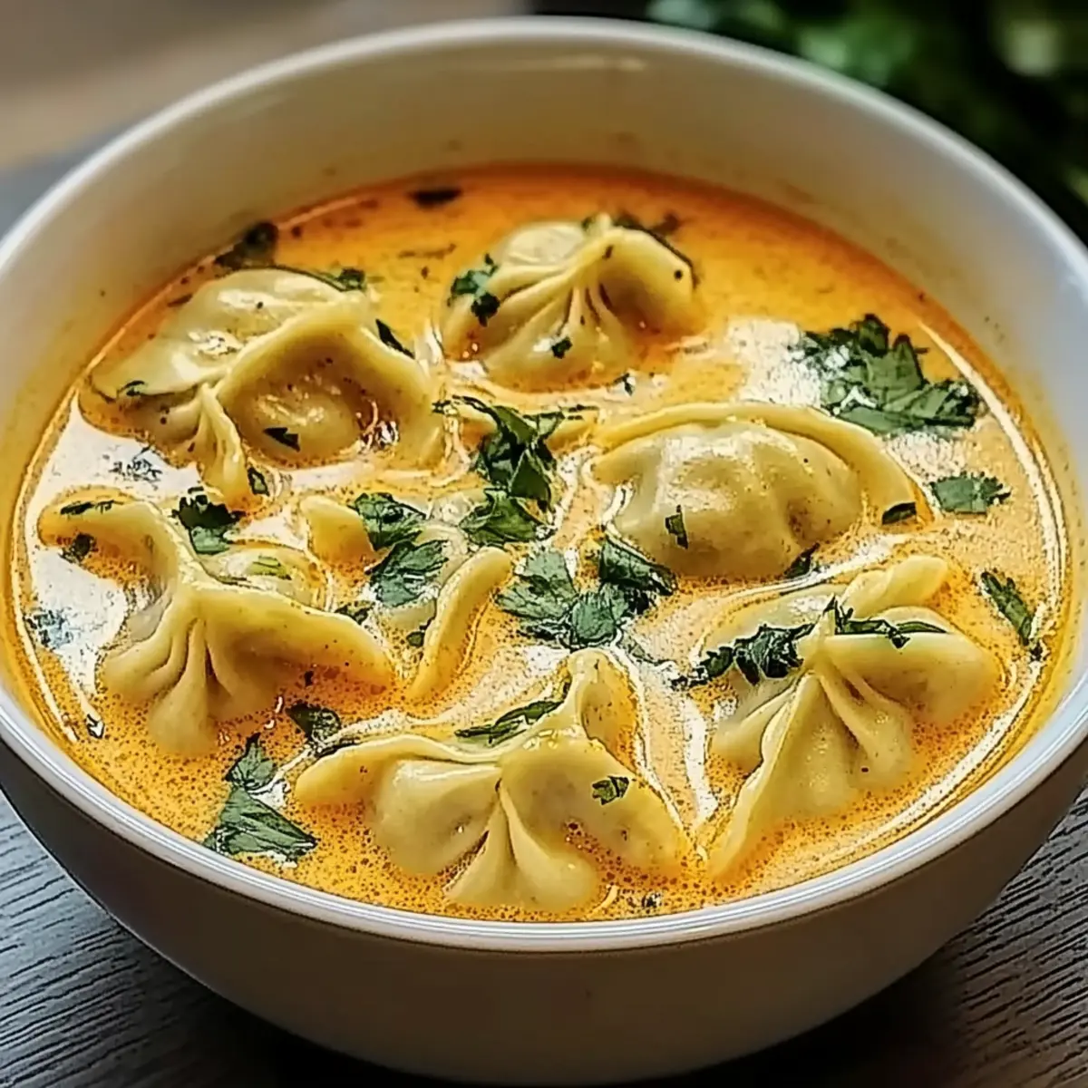 Warm Up with Flavorful Red Curry Soup and Dumplings & Greens