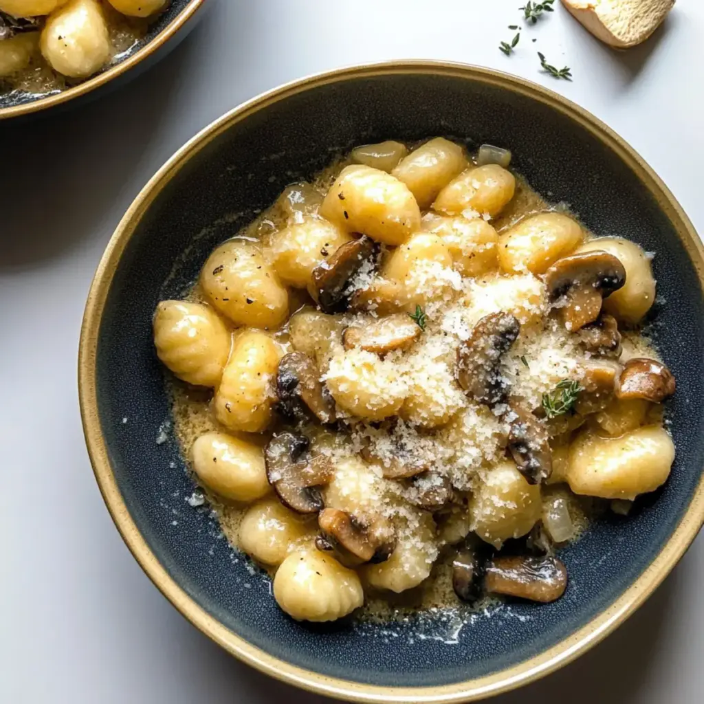 Gnocchi with Creamy Mushroom Sauce