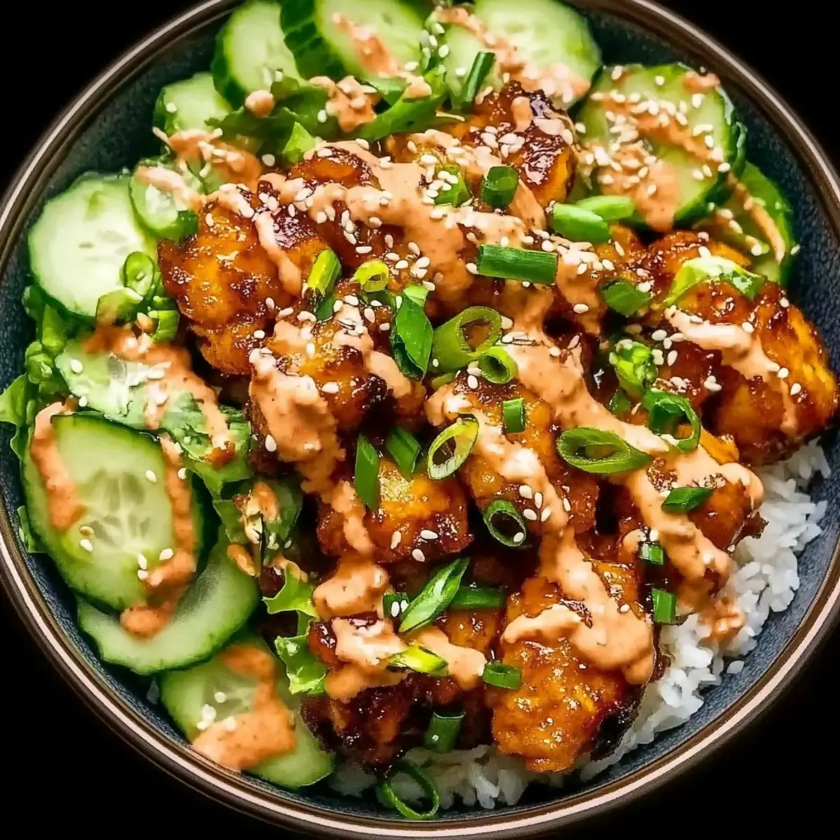 Spicy Bang Bang Chicken Bowl: A Homemade Delight for Dinner