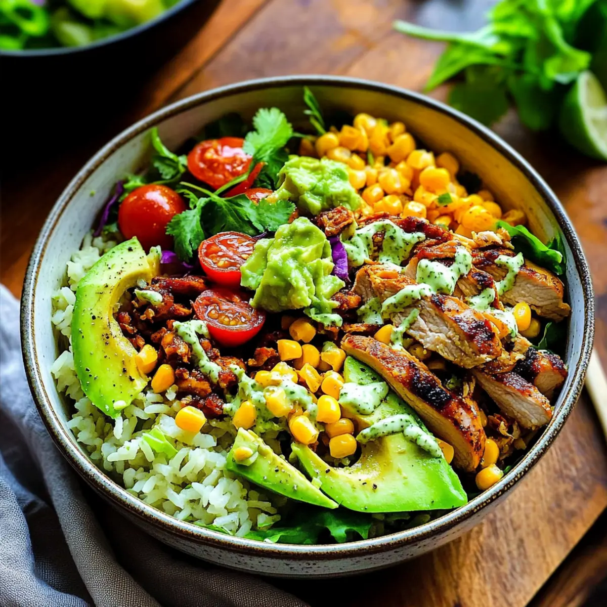 Mouthwatering Mexican Chicken Burrito Bowl for Family Fun