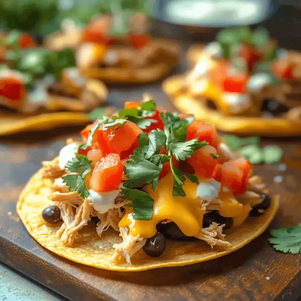 Mexican Rotisserie Chicken Tostadas