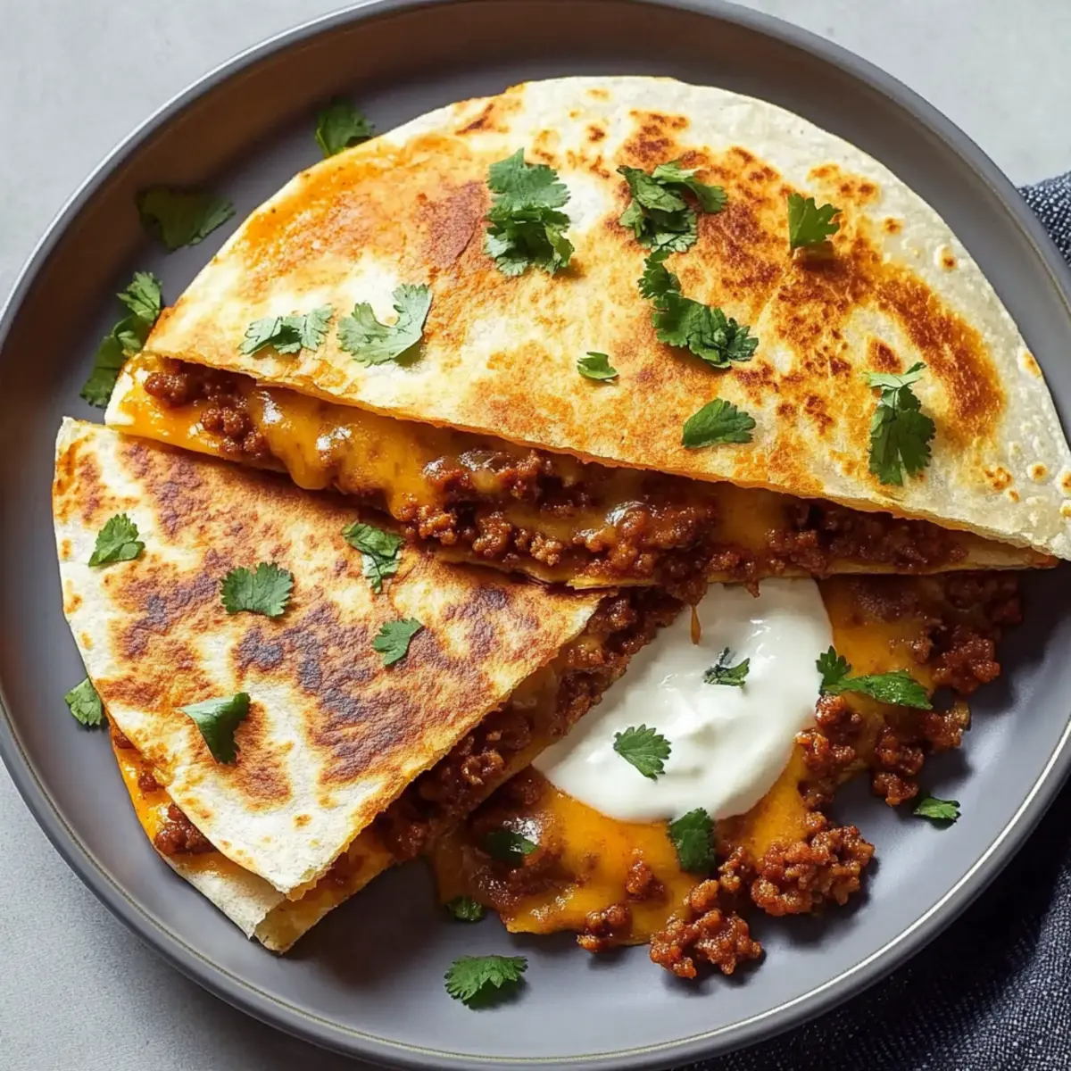 Ground Beef Quesadillas