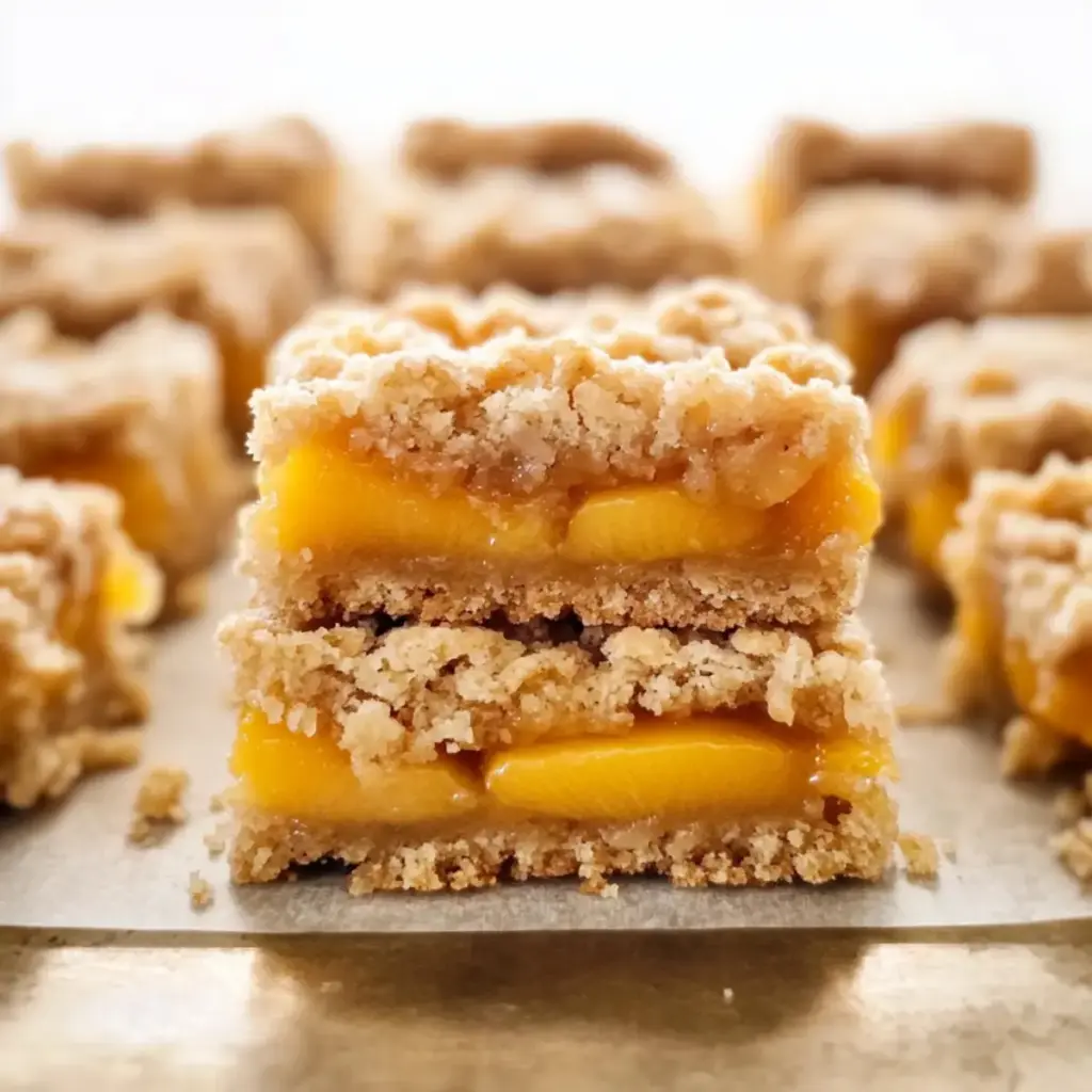 Peach Crumb Bars