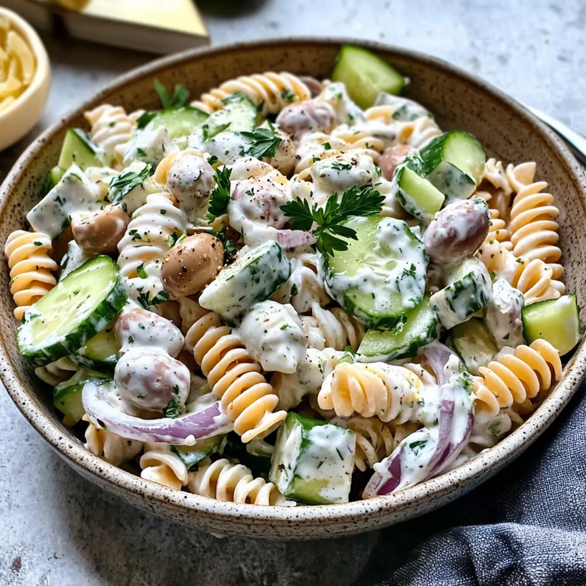 Refreshing Tzatziki Pasta Salad That’s Perfect for Summer Fun