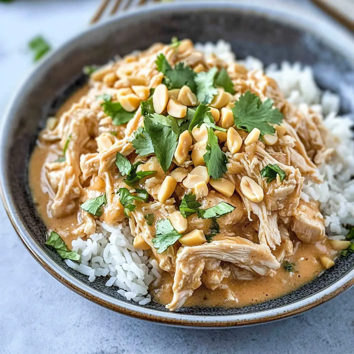 Slow Cooker Thai Peanut Chicken