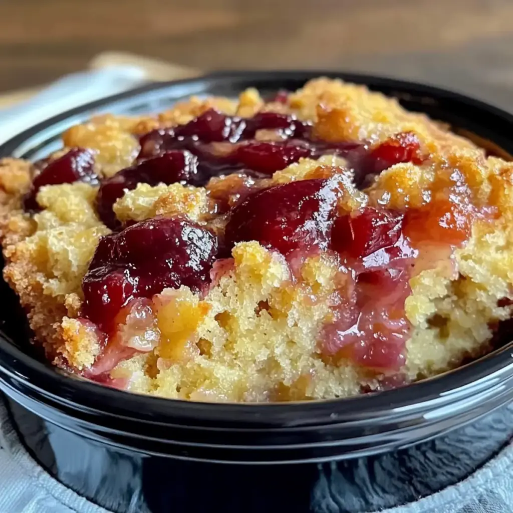 Rhubarb Dump Cake