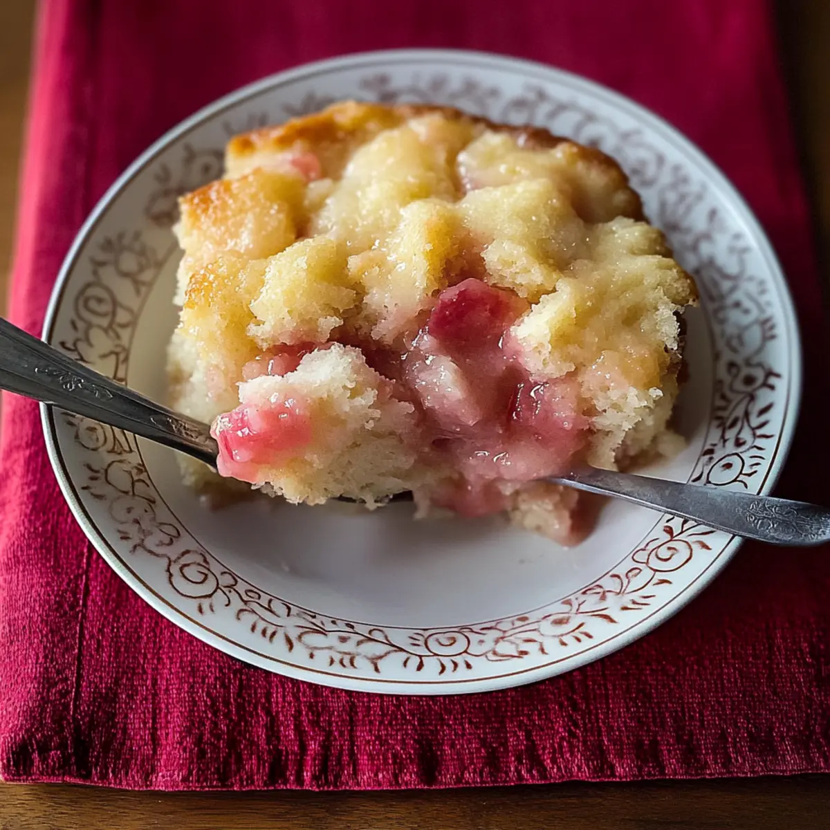 Rhubarb Pudding Cake