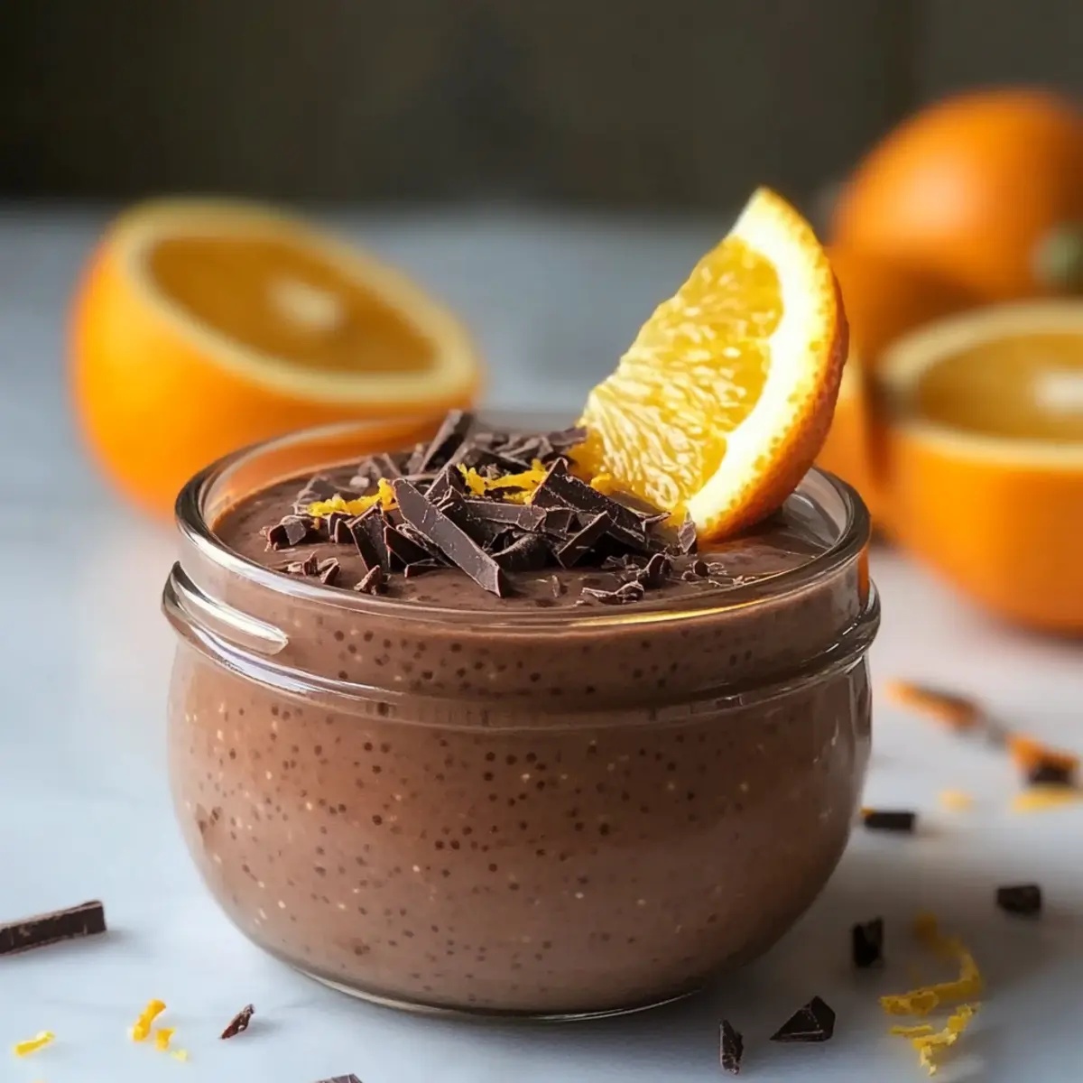 Creamy Chocolate Orange Chia Pudding