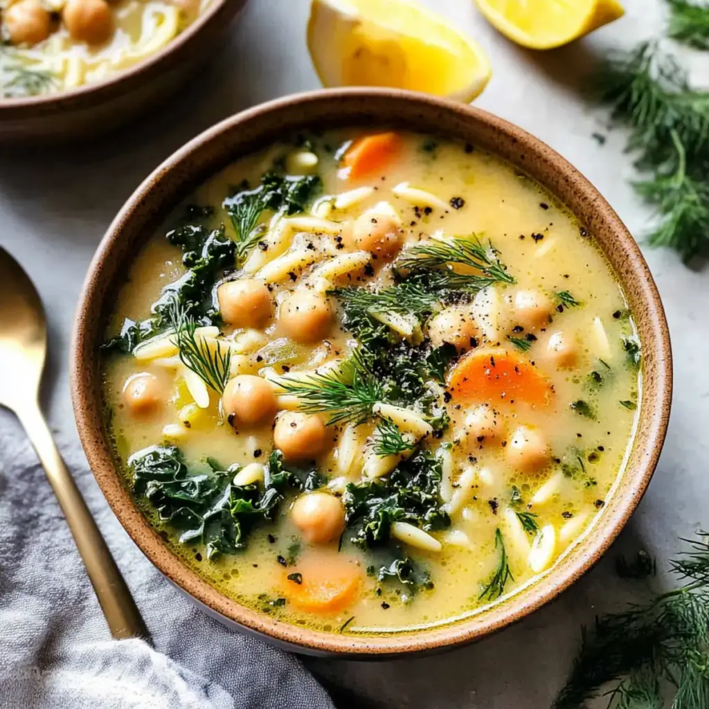 Lemony Greek Chickpea Soup