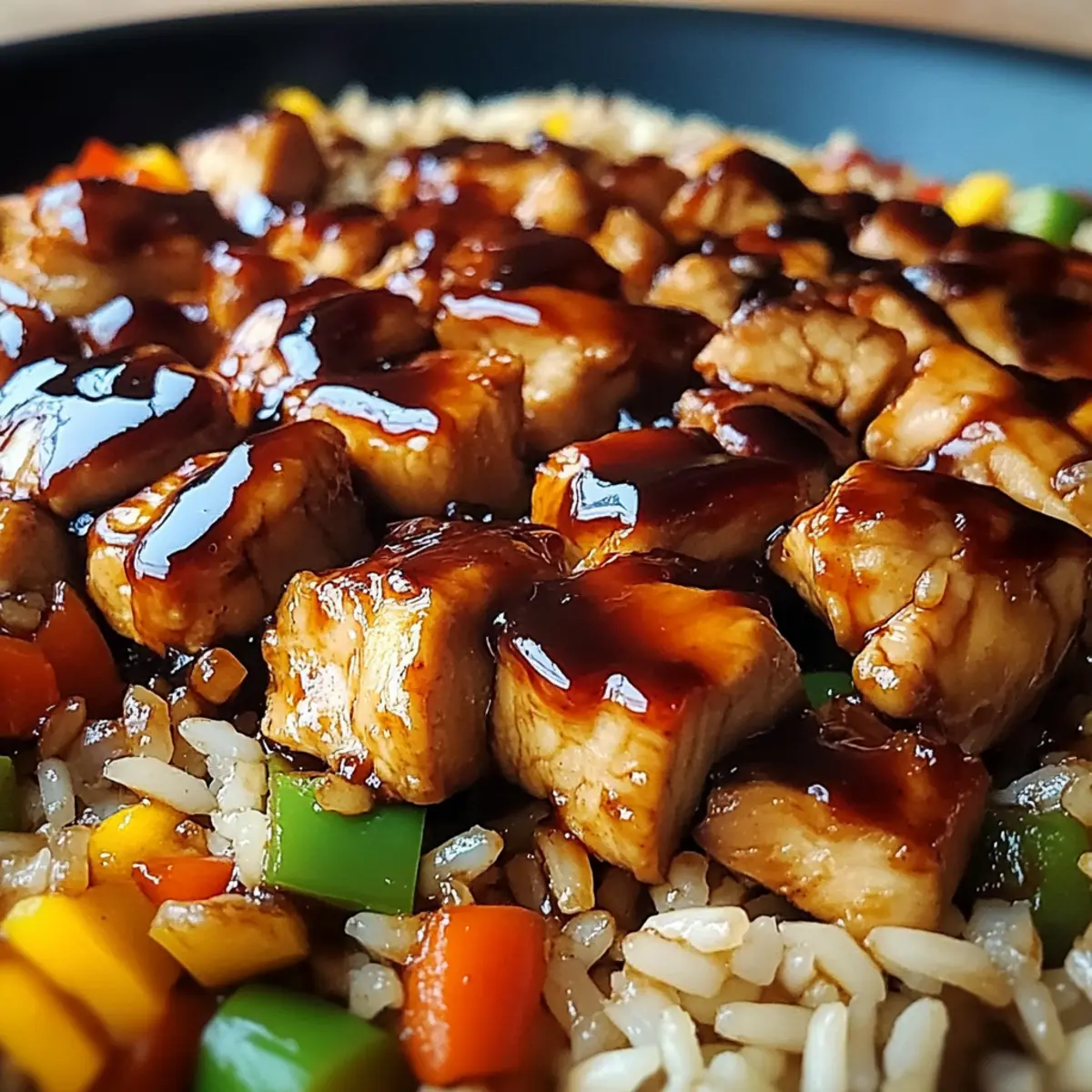 Honey BBQ Chicken Rice