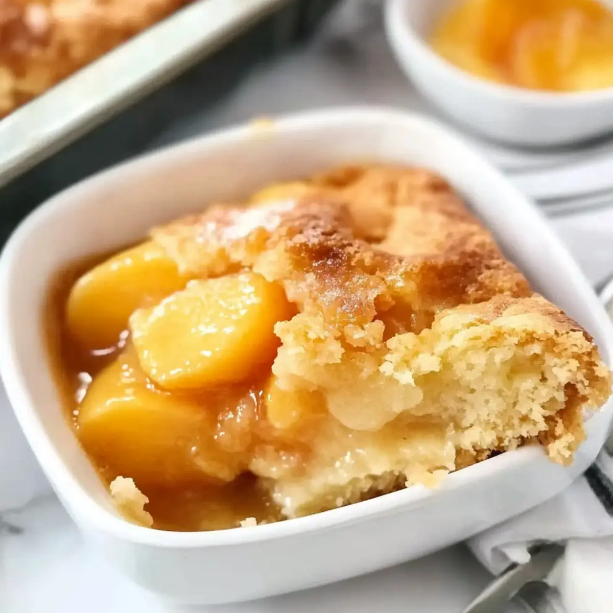Irresistible Peach Dump Cake with Just 4 Ingredients